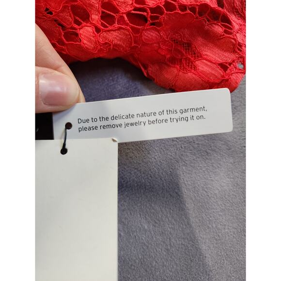 Halogen Floral Top Womens Size Small Petite SP Red Peplum Nordstroms New NWT - Picture 7 of 13